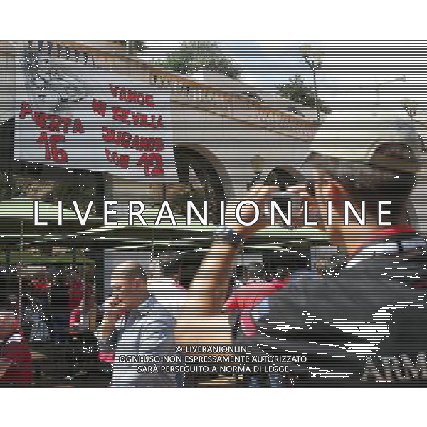 Milan - Siviglia SuperCoppa Europea Monaco Montecarlo 31/08/2007 nella foto gli striscioni dei tifosi per puerta ph Ag. Aldo liverani