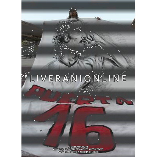 Milan - Siviglia SuperCoppa Europea Monaco Montecarlo 31/08/2007 nella foto gli striscioni dei tifosi per puerta ph Ag. Aldo liverani