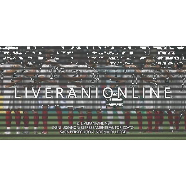 Milan - Siviglia SuperCoppa Europea Monaco Montecarlo 31/08/2007 nella foto il minuto di silenzio per puerta ph Ag. Aldo liverani