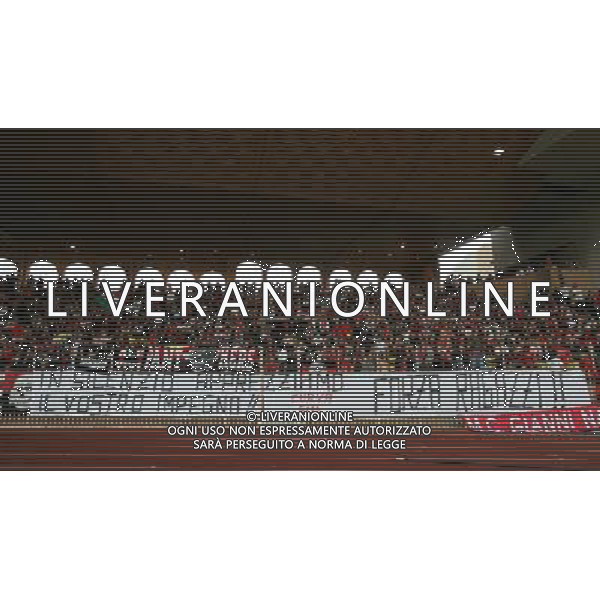 Milan - Siviglia SuperCoppa Europea Monaco Montecarlo 31/08/2007 nella foto Striscione dei Tifosi ph Ag. Aldo liverani