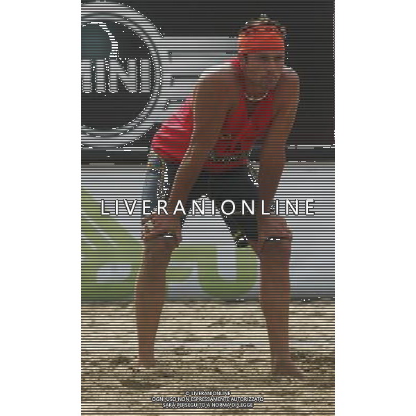 MILANO 1 SETTEMBRE 2007 BEACH TOUR 2007 NELLA FOTO: DOMENGHINI GIORGIO \'MAGLIA ROSSA NUMERO 1\' PH FRANCESCO BONFANTI-AG ALDO LIVERANI