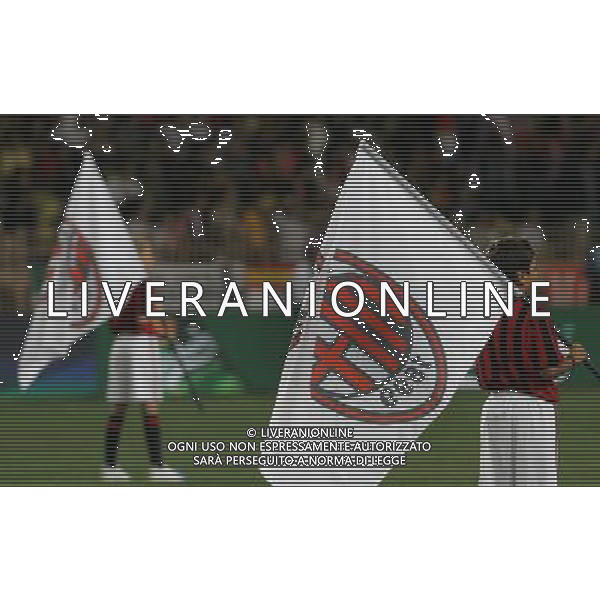 Montecarlo Monaco 31-08-2007 supercoppa europea 2006/07 milan-siviglia 3:1 nella foto bandiera milan ph marco luzzani/ag aldo liverani s.a.s.