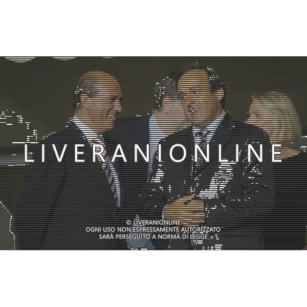 Montecarlo Monaco 31-08-2007 supercoppa europea 2006/07 milan-siviglia 3:1 nella foto platini michel con il presidente del Siviglia, Jose Maria Del Nido ph marco luzzani/ag aldo liverani s.a.s.