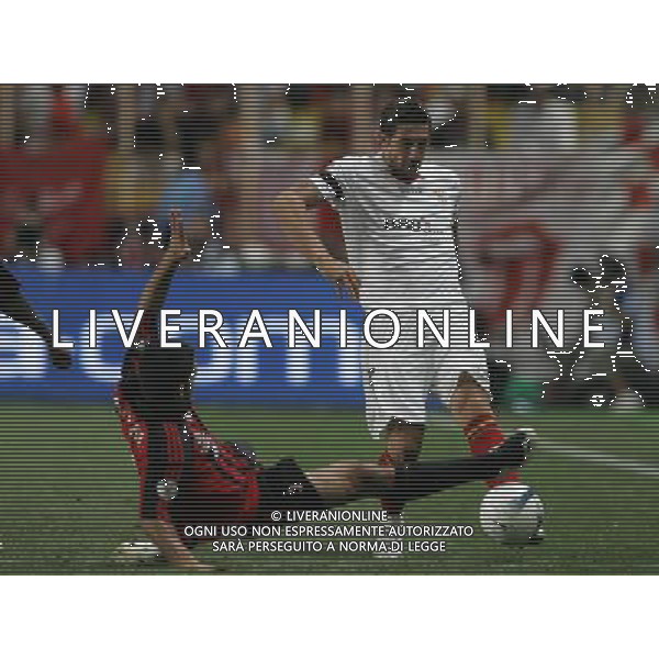 Montecarlo Monaco 31-08-2007 supercoppa europea 2006/07 milan-siviglia 3:1 nella foto dragutinovic e gattuso gennaro ph marco luzzani/ag aldo liverani s.a.s.