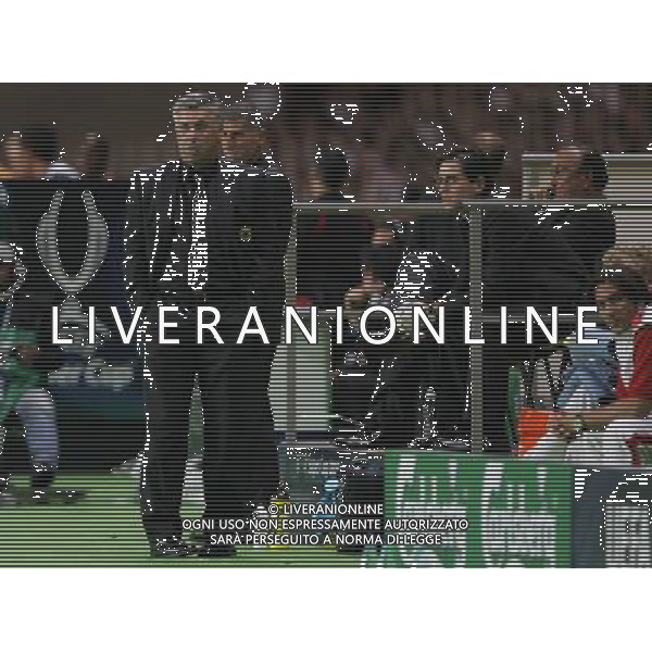 Montecarlo Monaco 31-08-2007 supercoppa europea 2006/07 milan-siviglia 3:1 nella foto carlo ancelotti e tassotti ph marco luzzani/ag aldo liverani s.a.s.