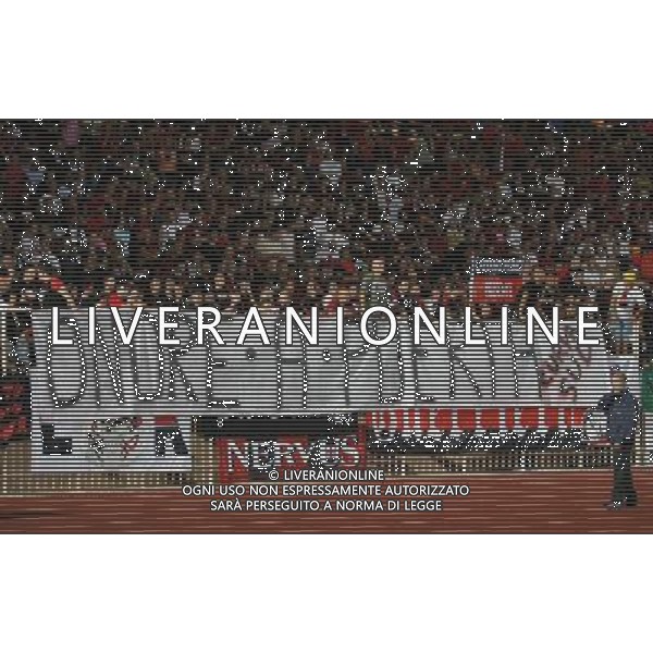 Montecarlo Monaco 31-08-2007 supercoppa europea 2006/07 milan-siviglia 3:1 nella foto striscione per puerta dai tifosi del milan ph marco luzzani/ag aldo liverani s.a.s.