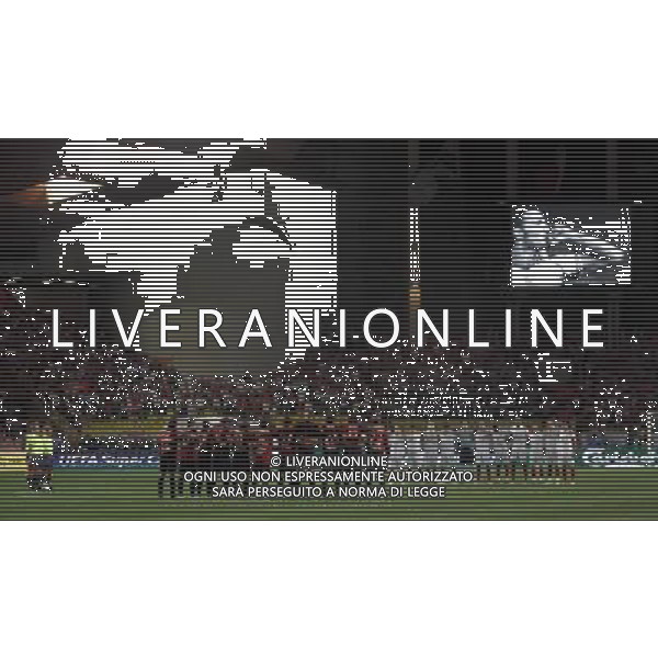 Montecarlo Monaco 31-08-2007 supercoppa europea 2006/07 milan-siviglia 3:1 nella foto minuto di silenzio per puerta ph marco luzzani/ag aldo liverani s.a.s.