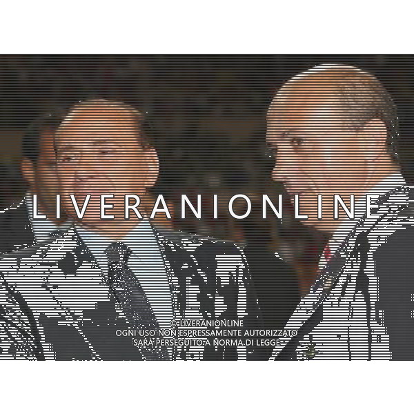 Montecarlo 31 agosto 2007 Ac Milan - Siviglia Supercoppa Europea nella foto: Berlusconi Silvio e Jose Maria Del Nido foto Andry / Ag. Aldo Liverani 