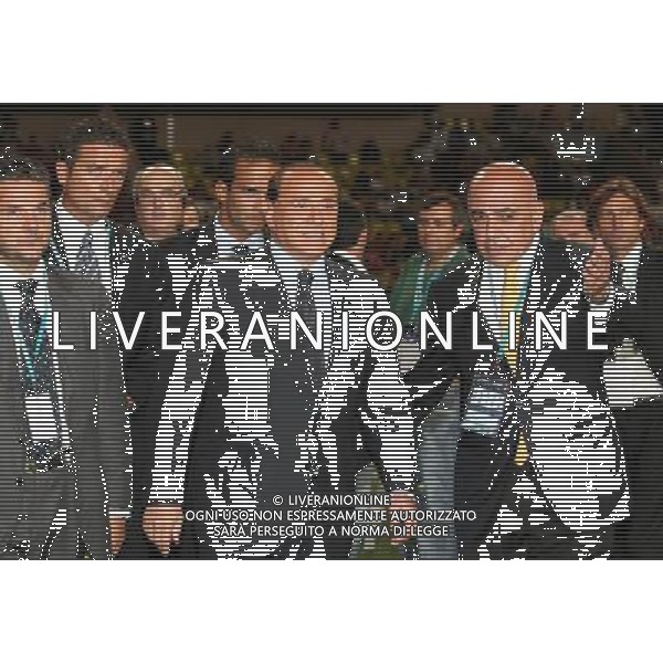 Montecarlo 31 agosto 2007 Ac Milan - Siviglia Supercoppa Europea nella foto: Berlusconi Silvio e Galliani Adriano foto Andry / Ag. Aldo Liverani 