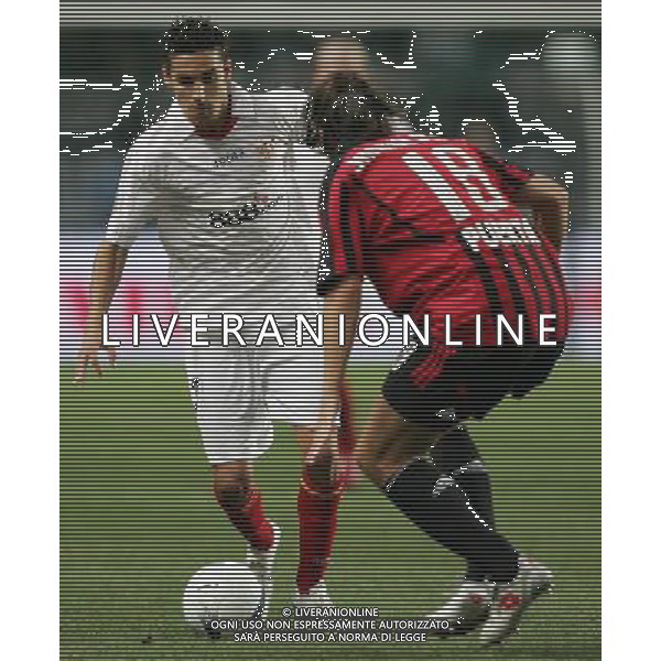Montecarlo 31 agosto 2007 Ac Milan - Siviglia Supercoppa Europea nella foto: Jesus Navas e Jankulovski Marek foto Andry / Ag. Aldo Liverani 