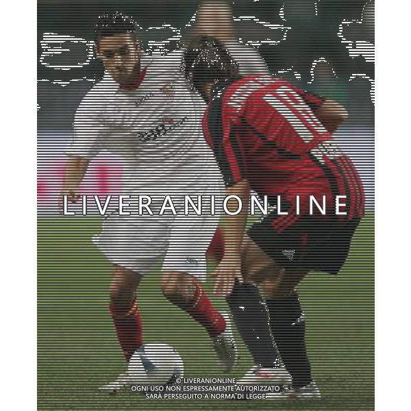 Montecarlo 31 agosto 2007 Ac Milan - Siviglia Supercoppa Europea nella foto: Jesus Navas e Jankulovski Marek foto Andry / Ag. Aldo Liverani 