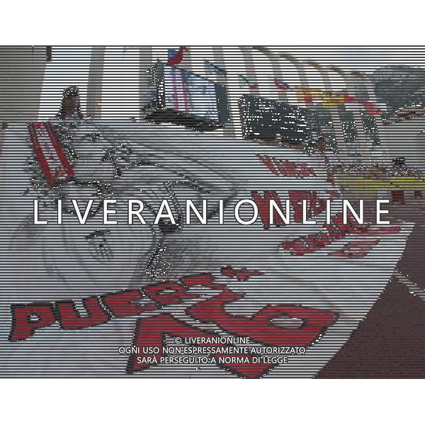 Montecarlo 31 agosto 2007 Ac Milan - Siviglia Supercoppa Europea nella foto: striscione commemorativo per Puerta Antonio foto Andry / Ag. Aldo Liverani 