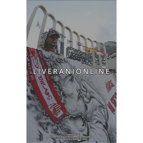 Montecarlo 31 agosto 2007 Ac Milan - Siviglia Supercoppa Europea nella foto: striscione commemorativo per Puerta Antonio foto Andry / Ag. Aldo Liverani 