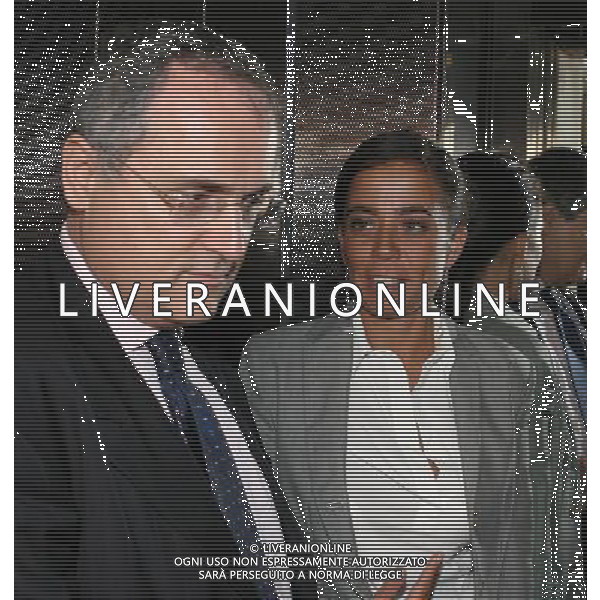 Milano 4 settembre 2007 Assemblea straordinaria Lega Calcio nella foto: Lotito Claudio e Rosella Sensi foto Andry / Ag. Aldo Liverani