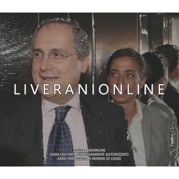 Milano 4 settembre 2007 Assemblea straordinaria Lega Calcio nella foto: Lotito Claudio e Rosella Sensi foto Andry / Ag. Aldo Liverani