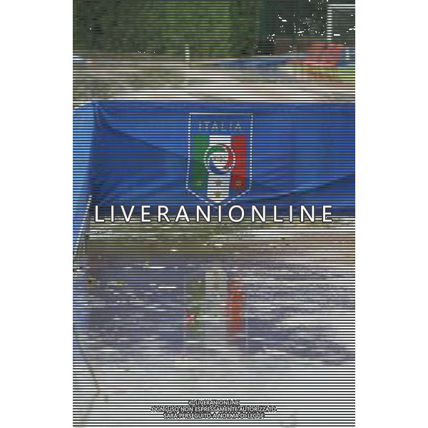 ALLENAMENTO NAZIONALE ITALIANA A COVERCIANO 04/09/2007 nella foto il Centro Tecnico di Coverciano battuto dal vento e dalla pioggia di questa mattina ph Bucco/Ag. Aldo Liverani Sas