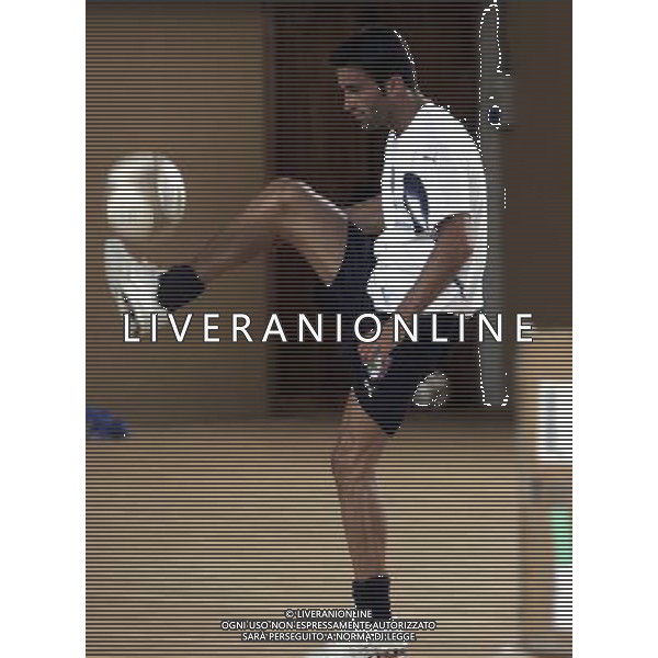 ALLENAMENTO NAZIONALE ITALIANA A COVERCIANO 04/09/2007 nella foto Christian Panucci durante l\' allenamento di questa mattina in palestra ph Bucco/Ag. Aldo Liverani Sas