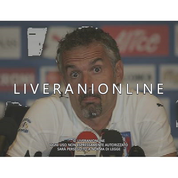 ALLENAMENTO NAZIONALE ITALIANA A COVERCIANO 04/09/2007 nella foto la conferenza stampa del CT Roberto Donadoni questa mattina ph Bucco/Ag. Aldo Liverani Sas