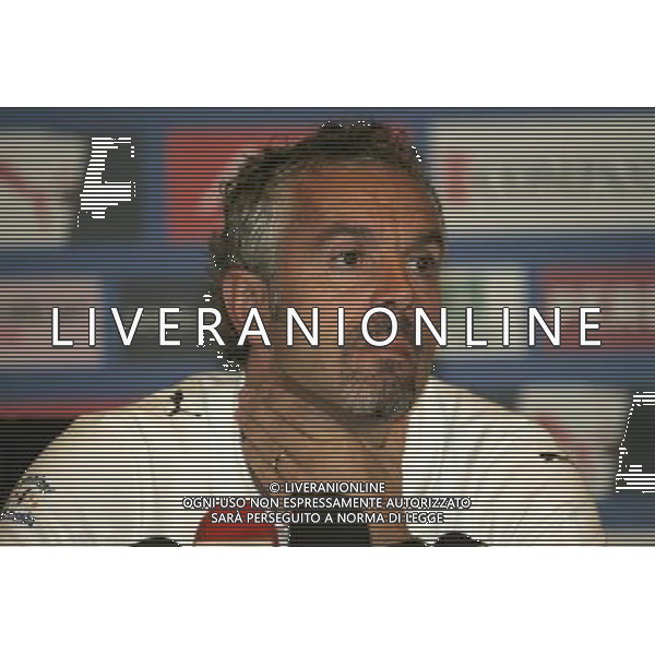 ALLENAMENTO NAZIONALE ITALIANA A COVERCIANO 04/09/2007 nella foto la conferenza stampa del CT Roberto Donadoni questa mattina ph Bucco/Ag. Aldo Liverani Sas