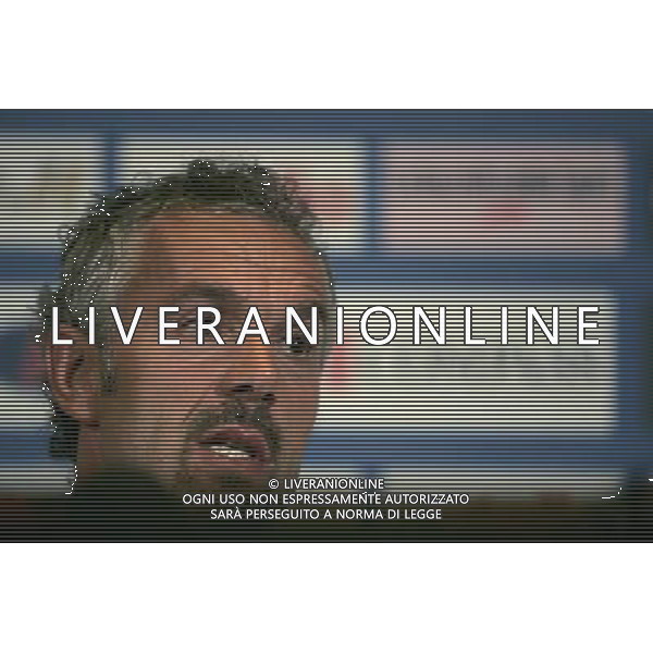 ALLENAMENTO NAZIONALE ITALIANA A COVERCIANO 04/09/2007 nella foto la conferenza stampa del CT Roberto Donadoni questa mattina ph Bucco/Ag. Aldo Liverani Sas