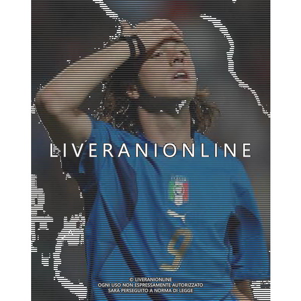 Qualificazione ai Campionati Europei 2008 Under 21 Trento(TN) - 07.09.2007 Italia U21 - Far Oer U21 Nella Foto:Pozzi dopo un gol sbagliato /Ph.Vitez-Ag. Aldo Liverani