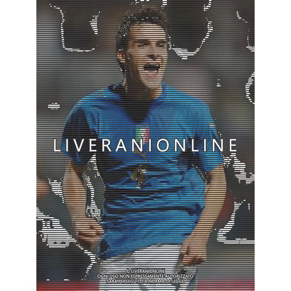 Qualificazione ai Campionati Europei 2008 Under 21 Trento(TN) - 07.09.2007 Italia U21 - Far Oer U21 Nella Foto:Cigarini esulta /Ph.Vitez-Ag. Aldo Liverani