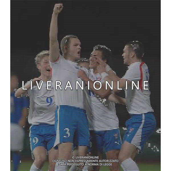 Qualificazione ai Campionati Europei Under 21 2009 Trento - 07.09.2007 Italia U21 - Far Oer U21 Nella Foto: FESTEGGIAMENTI FAR OER /Ph.Vitez-Ag. Aldo Liverani