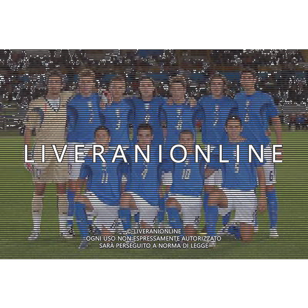 Qualificazione ai Campionati Europei Under 21 2009 Trento - 07.09.2007 Italia U21 - Far Oer U21 Nella Foto: FORMAZIONE ITALIA /Ph.Vitez-Ag. Aldo Liverani