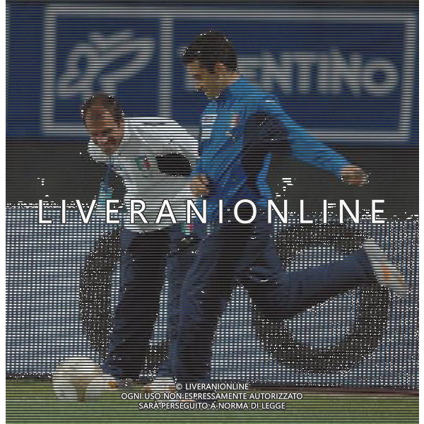 Qualificazione ai Campionati Europei Under 21 2009 Trento - 07.09.2007 Italia U21 - Far Oer U21 Nella Foto: ZOLA E G.ROSSI(ITALIA) /Ph.Vitez-Ag. Aldo Liverani