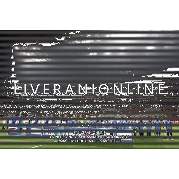 Italia - Francia Qualificazioni Europei 2008 08/09/2007 nella foto le due formazioni schierate ph Agenzia Aldo Liverani Sas