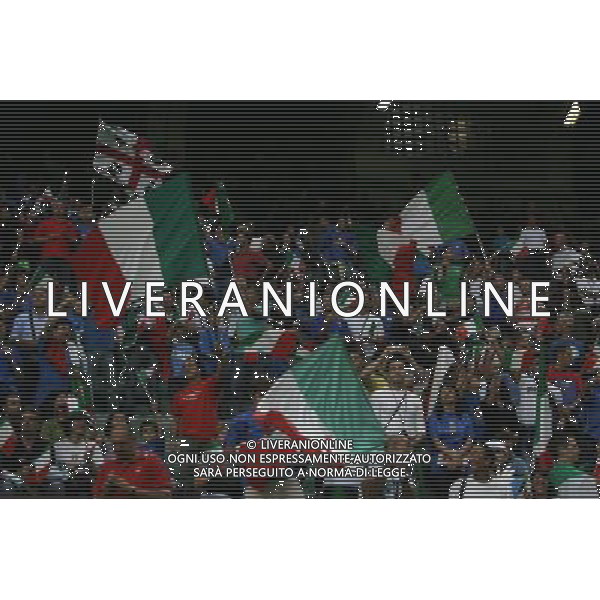 Italia - Francia Qualificazioni Europei 2008 08/09/2007 nella foto i tifosi italiani ph Agenzia Aldo Liverani Sas