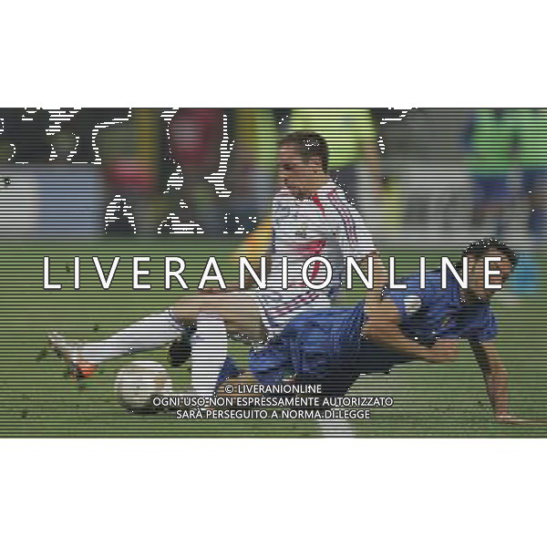 Italia - Francia Qualificazioni Europei 2008 08/09/2007 nella foto ribery e zambrotta gianluca ph Agenzia Aldo Liverani Sas