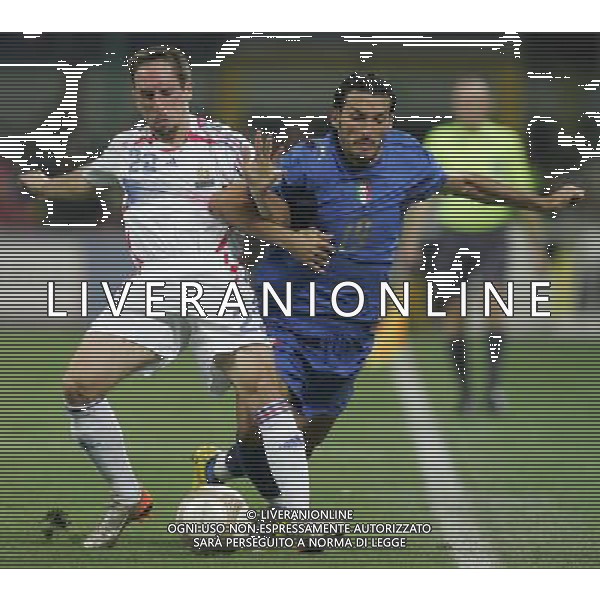 Italia - Francia Qualificazioni Europei 2008 08/09/2007 nella foto ribery e zambrotta gianluca ph Agenzia Aldo Liverani Sas