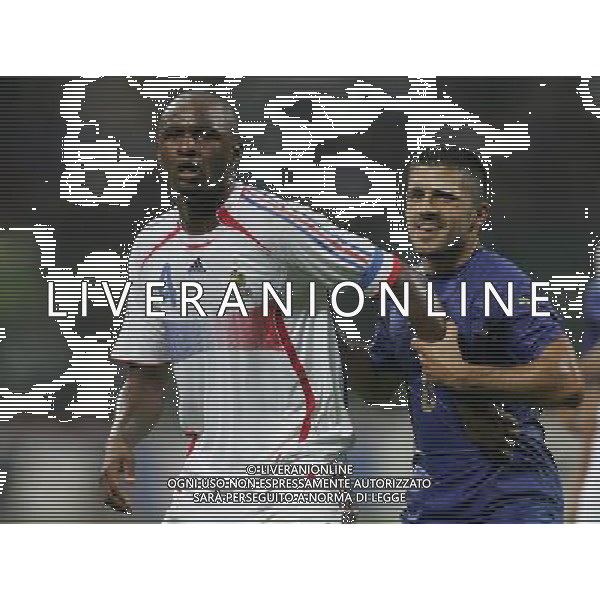 Italia - Francia Qualificazioni Europei 2008 08/09/2007 nella foto gennaro gattuso e patrick vieira ph Agenzia Aldo Liverani Sas