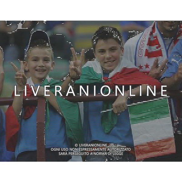 Italia - Francia Qualificazioni Europei 2008 08/09/2007 nella foto tifosi italiani ph Agenzia Aldo Liverani Sas