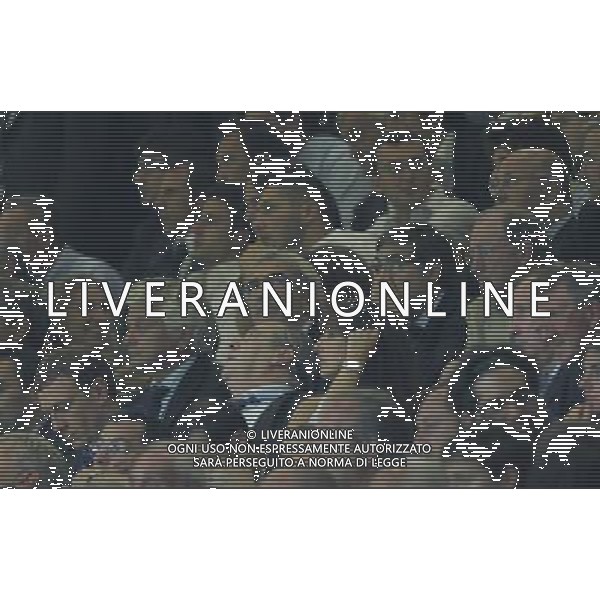 Italia - Francia Qualificazioni Europei 2008 08/09/2007 nella foto domenech e marco materazzi in tribuna ph Agenzia Aldo Liverani Sas