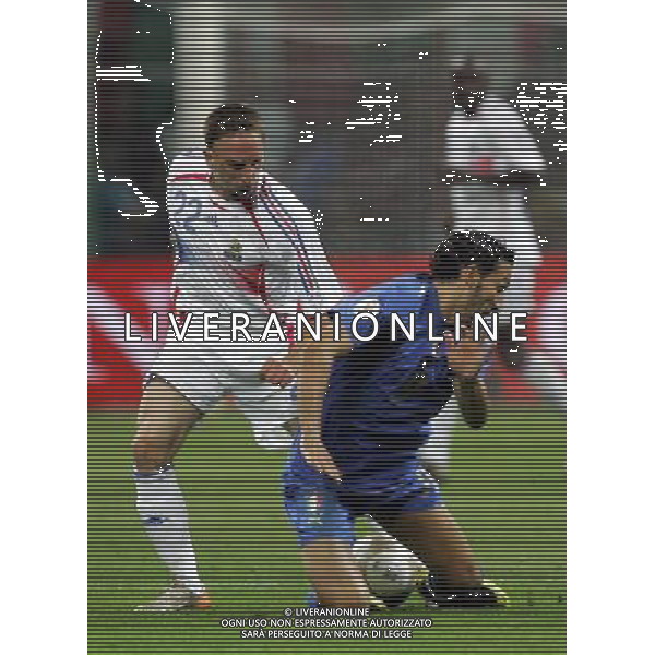 Italia - Francia Qualificazioni Europei 2008 08/09/2007 nella foto ribery e zambrotta gianluca ph Agenzia Aldo Liverani Sas