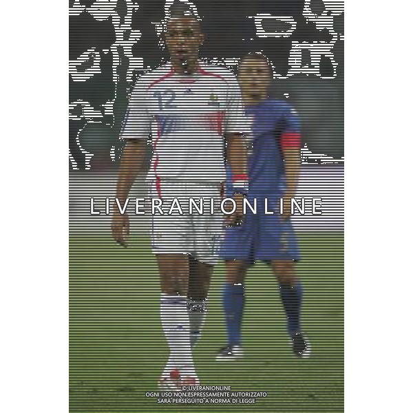 Milano 08-09-2007 Qualificazioni Europei 2008 italia-francia 0:0 nella foto henry e cannavaro ph marco luzzani/ag aldo liverani s.a.s.