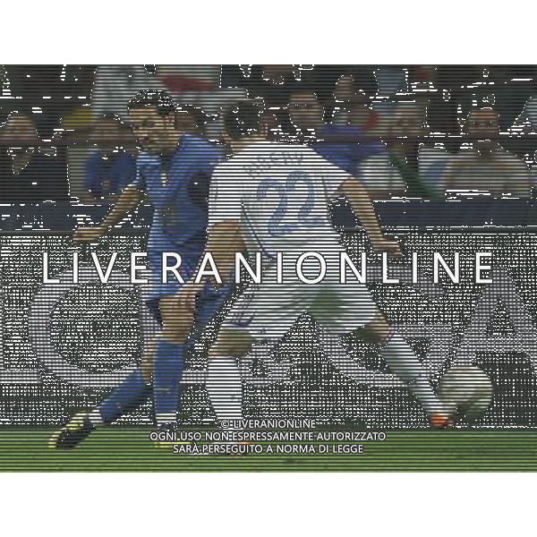 Milano 08-09-2007 Qualificazioni Europei 2008 italia-francia 0:0 nella foto zambrotta e ribery ph marco luzzani/ag aldo liverani s.a.s.
