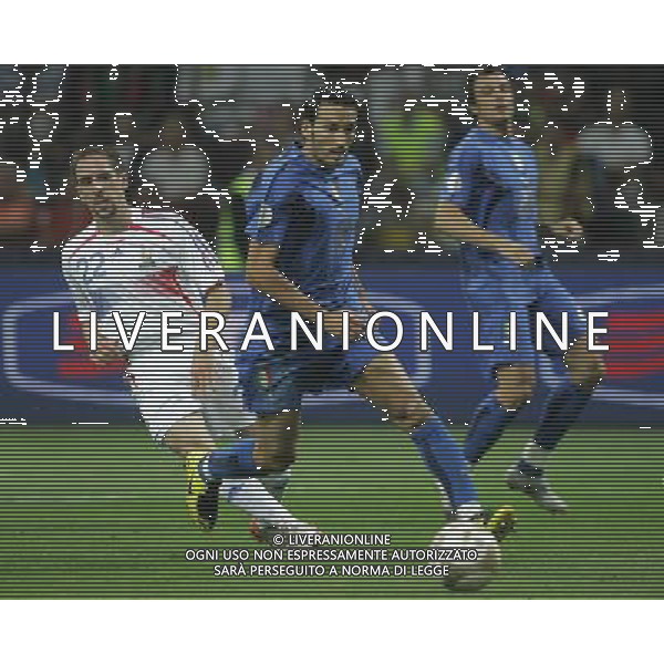 Milano 08-09-2007 Qualificazioni Europei 2008 italia-francia 0:0 nella foto zambrotta e ribery ph marco luzzani/ag aldo liverani s.a.s.