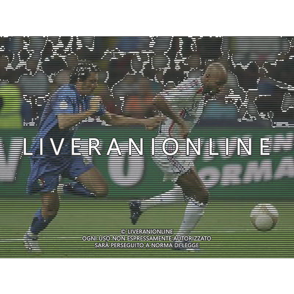 Milano 08-09-2007 Qualificazioni Europei 2008 italia-francia 0:0 nella foto anelka e oddo ph marco luzzani/ag aldo liverani s.a.s.