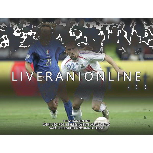 Milano 08-09-2007 Qualificazioni Europei 2008 italia-francia 0:0 nella foto ribery e pirlo ph marco luzzani/ag aldo liverani s.a.s.