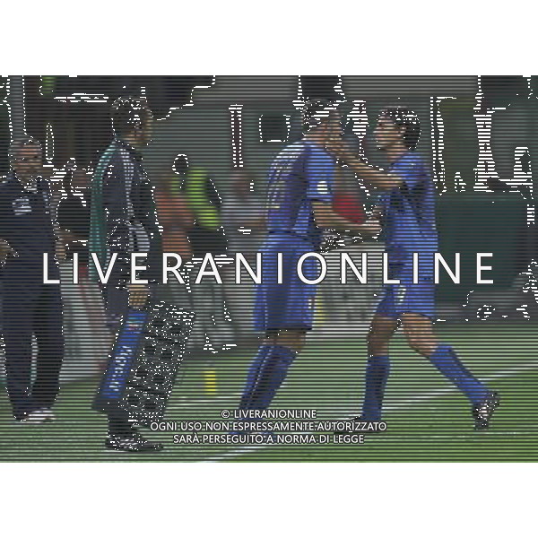 Milano 08-09-2007 Qualificazioni Europei 2008 italia-francia 0:0 nella foto lucarelli entra in campo ph marco luzzani/ag aldo liverani s.a.s.