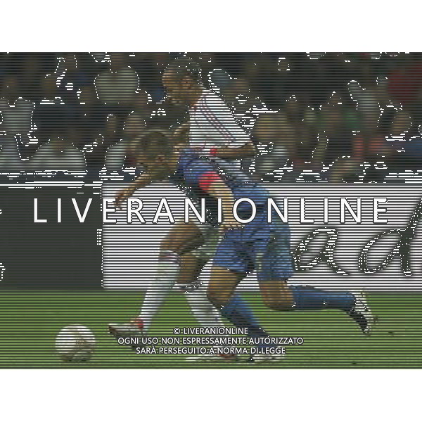 Milano 08-09-2007 Qualificazioni Europei 2008 italia-francia 0:0 nella foto henry thierry e cannavaro fabio ph marco luzzani/ag aldo liverani s.a.s.