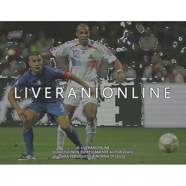 Milano 08-09-2007 Qualificazioni Europei 2008 italia-francia 0:0 nella foto henry thierry e cannavaro fabio ph marco luzzani/ag aldo liverani s.a.s.