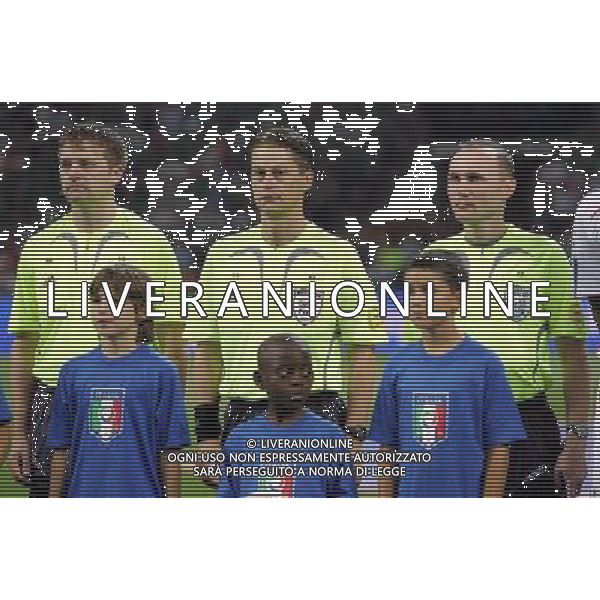 Milano 08-09-2007 Qualificazioni Europei 2008 italia-francia 0:0 nella foto la terna arbitrale lubods michel (svk), roman slysko (svk), martin balko (svk) ph marco luzzani/ag aldo liverani s.a.s.