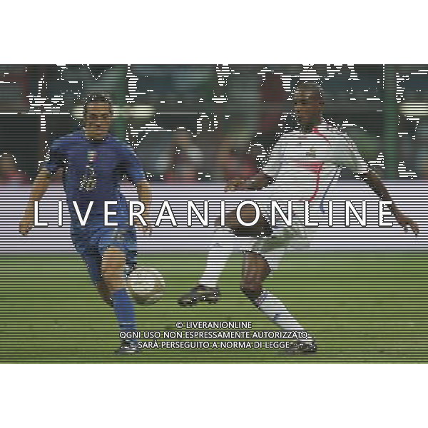 Milano 8 settembre 2007 Italia - Francia qualificazioni Euro 2008 nella foto: Abidal Eric e Camoranesi Mauro German foto Andry / Ag. Aldo Liverani