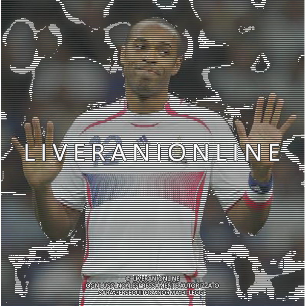 Milano 8 settembre 2007 Italia - Francia qualificazioni Euro 2008 nella foto: Henry Thierry foto Andry / Ag. Aldo Liverani