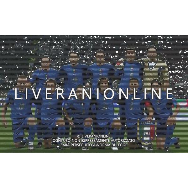Milano 8 settembre 2007 Italia - Francia qualificazioni Euro 2008 nella foto: formazione Italia foto Andry / Ag. Aldo Liverani