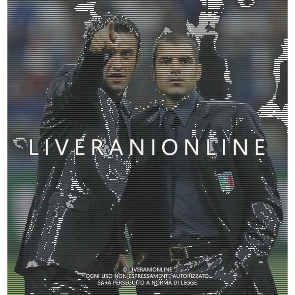 Milano 8 settembre 2007 Italia - Francia qualificazioni Euro 2008 nella foto: Panucci Christian e Perrotta Simone foto Andry / Ag. Aldo Liverani